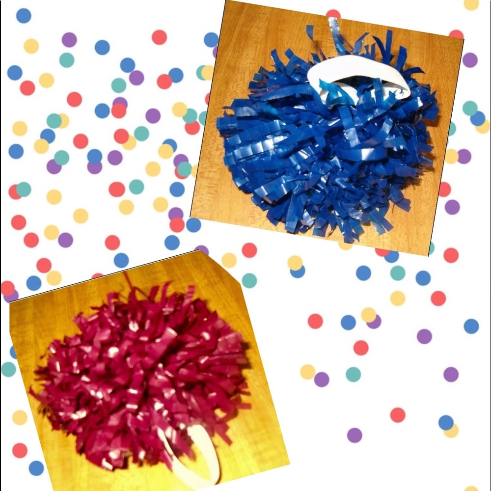 4” Hair Shoe Mini Pom Pom for Ponytail hair Bow or shoes Assorted Colors NWT